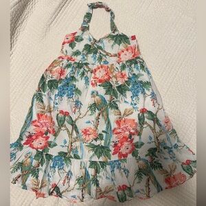 janie and jack Floral Halter Dress